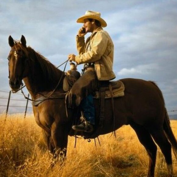 Brown Leather Cell Phone Holster Indian Head Snap Closure Belt Loop Pouch - Picture 2 of 6